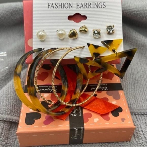 New 12 Pairs of Earrings  FREE SUNGLASSES - Picture 3 of 6